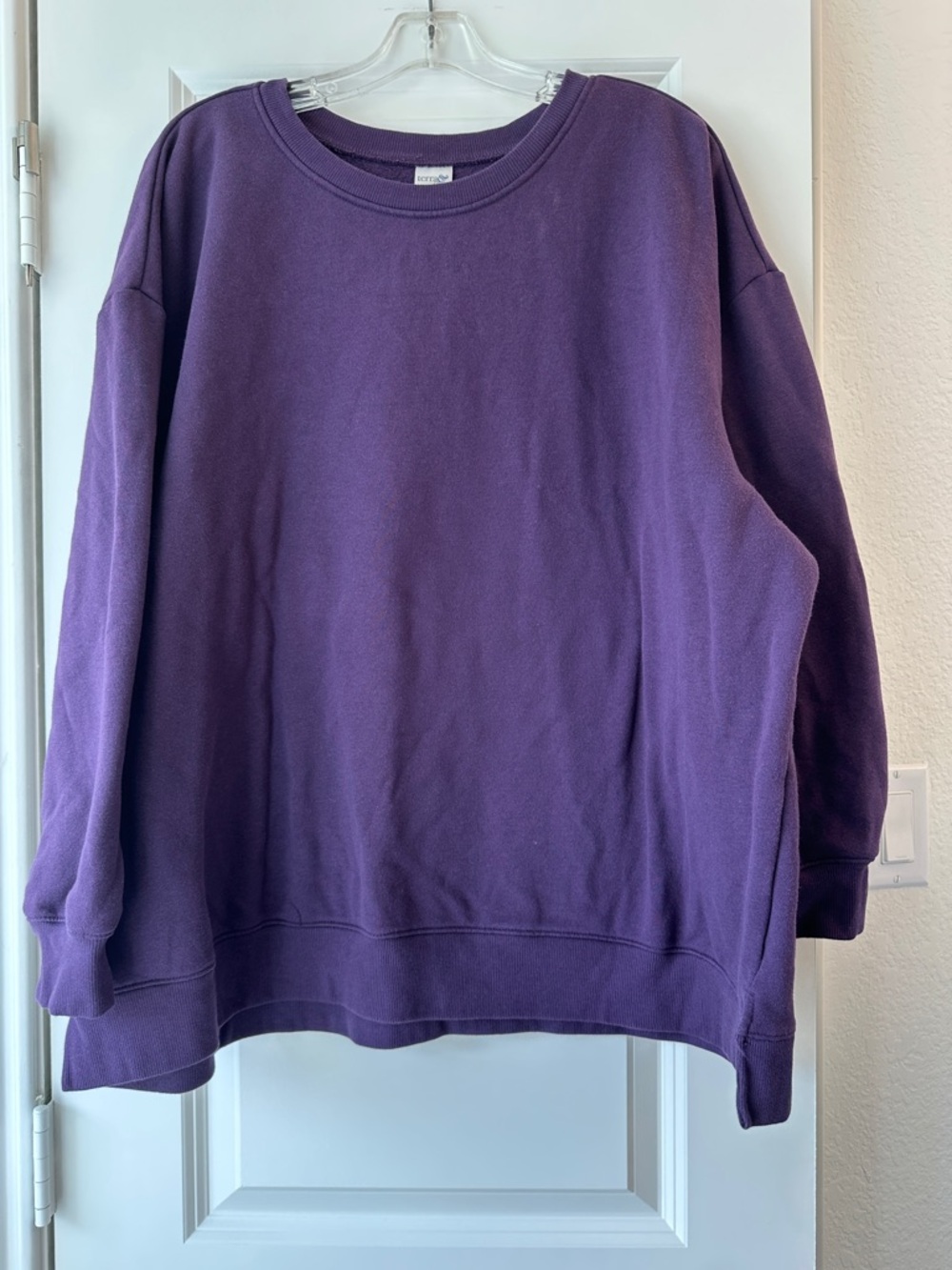 Terra Sky Purple Pullover Sweatshirt Crewneck Soft Cozy Casual Loungewear